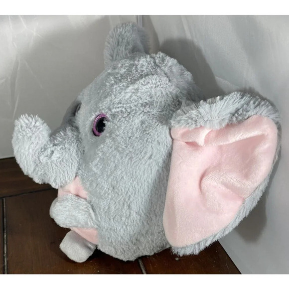 Best Made Toys Elephant Fat Head Grey Pink Plush Stuffed Animal 2018 - Picture 4 of 8